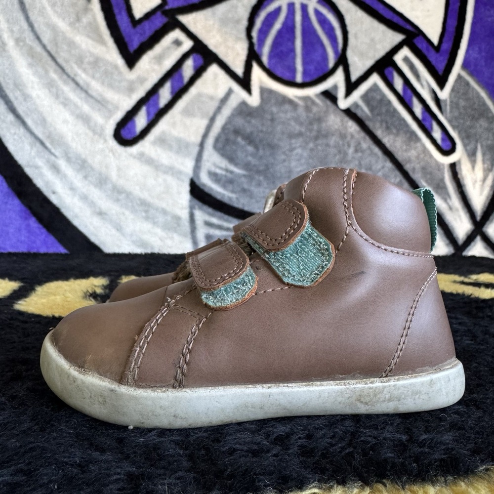 Size 7.5c - Ten Little Original Everyday Sneakers Toddler Brown